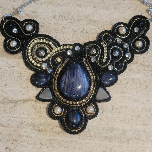 Vintage Bead Bib Necklaces - Picture 3 of 6